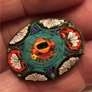 Vintage Micro Mosaic Brooch
